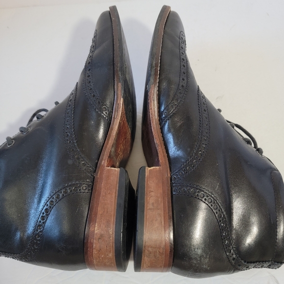 Cole Haan Black Liam Chukka Wingtip Leather Boots Men\'s Sz 8M Preppy Whimsigoth main image 7